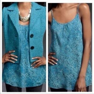 CABI Women’s Brilliant Blue Spaghetti Strap Tank Top Size Large Style #169